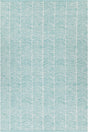Chandra Tanya TAN-45911 Teal and White rug, flat view