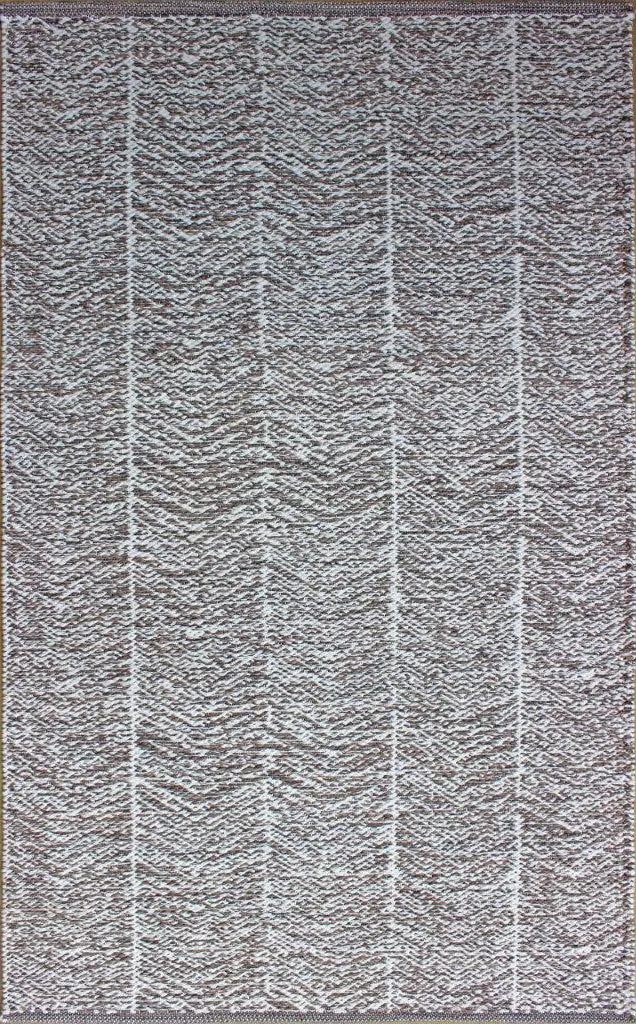 Chandra Tanya TAN-45912 Brown and White rug, flat view