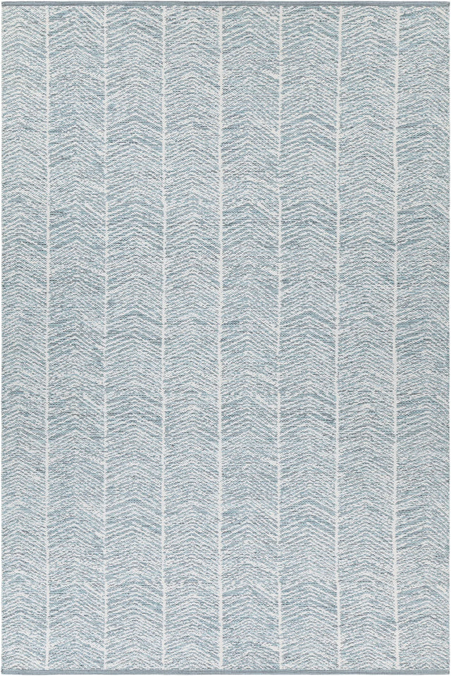 Chandra Tanya TAN-45913 Blue and White rug, flat view