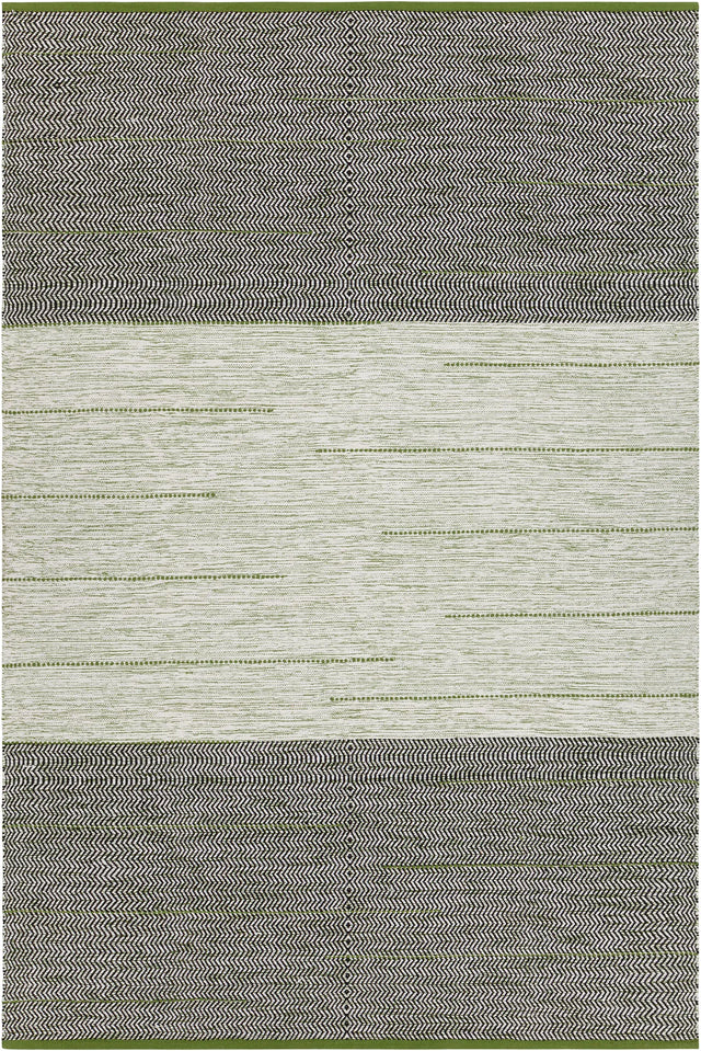 Chandra Tanya TAN-45925 Green and Black rug, flat view