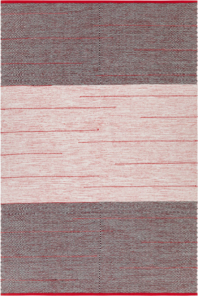 Chandra Tanya TAN-45927 Red and Black rug, flat view