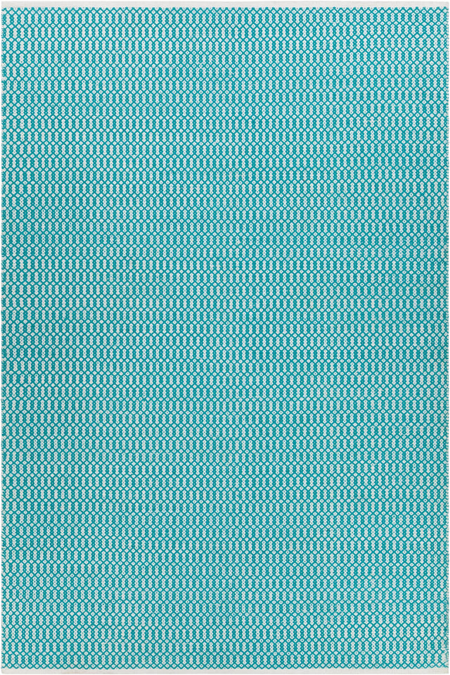 Chandra Tanya TAN-45932 Teal and White rug, flat view