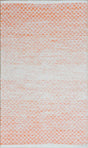 Chandra Tanya TAN-45939 Orange and White rug, flat view