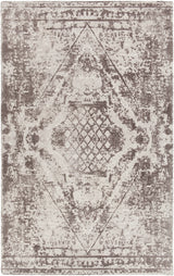 Chandra Tayla TAY-42402 Grey and white and charcoal rug, flat view