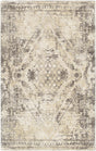 Chandra Tayla TAY-42405 yellow and blue and white rug, flat view