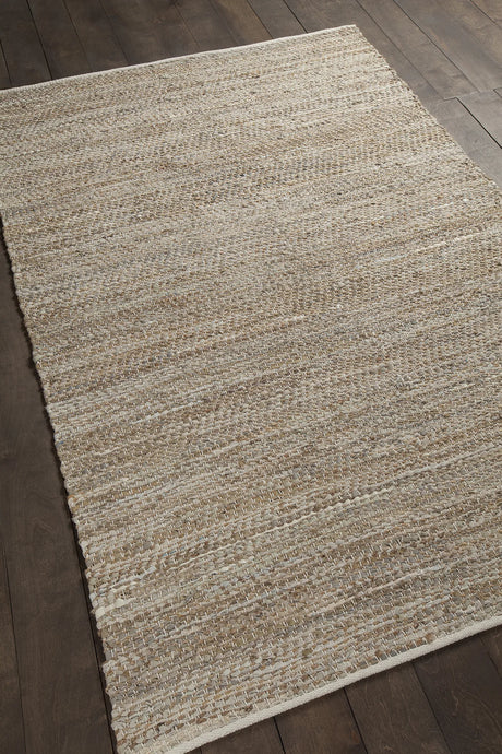 Chandra Tenola TEN-37600 Beige rug, angled side view