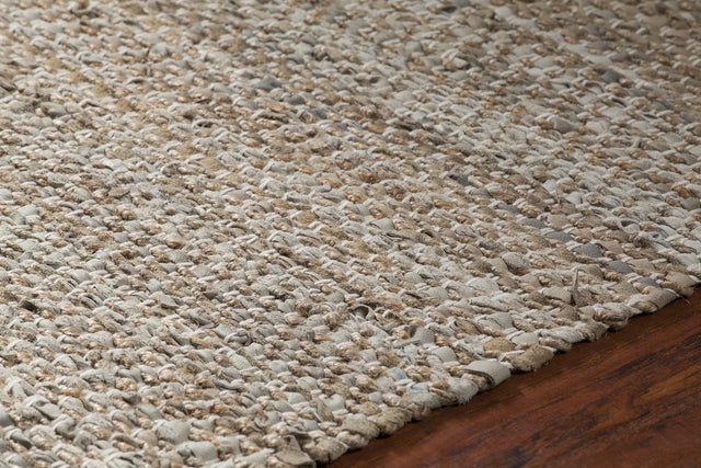 Chandra Tenola TEN-37600 Beige rug, side detail view