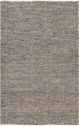 Chandra Tenola TEN-37601 Black rug, flat view