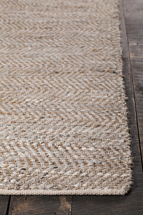 Chandra Tenola TEN-37602 Silver rug, corner detail