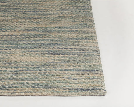 Chandra Tessa TES-46401 Blue and Natural rug, corner detail