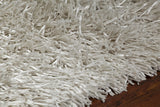 Chandra Tirish TIR-19304 White rug, side detail view