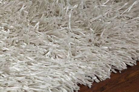 Chandra Tirish TIR-19304 White rug, side detail view