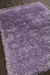 Chandra Tirish TIR-19308 Purple rug, angled side view