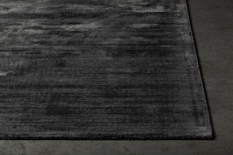 Chandra Tricia TRI-48203 Charcoal rug, corner detail
