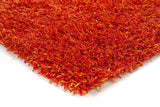 Chandra Tulip TUL-17400 Red and Yellow rug, corner detail