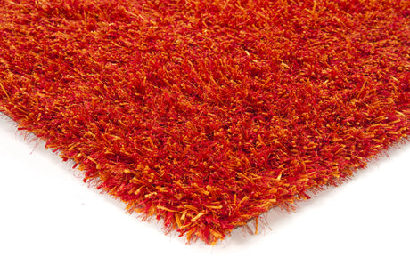 Chandra Tulip TUL-17400 Red and Yellow rug, corner detail