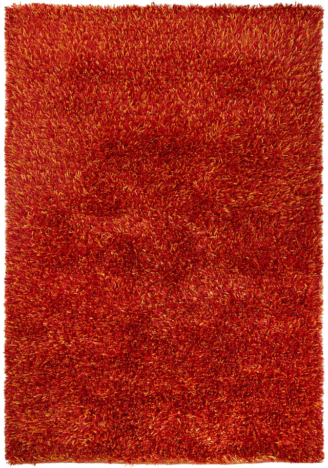 Chandra Tulip TUL-17400 Red and Yellow rug, flat view