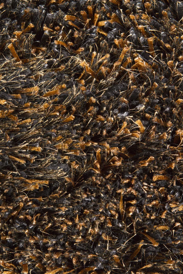 Chandra Tulip TUL-17403 Brown and Black rug, texture close-up