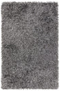 Chandra Tyra TYR-43601 Grey and Black rug, flat view