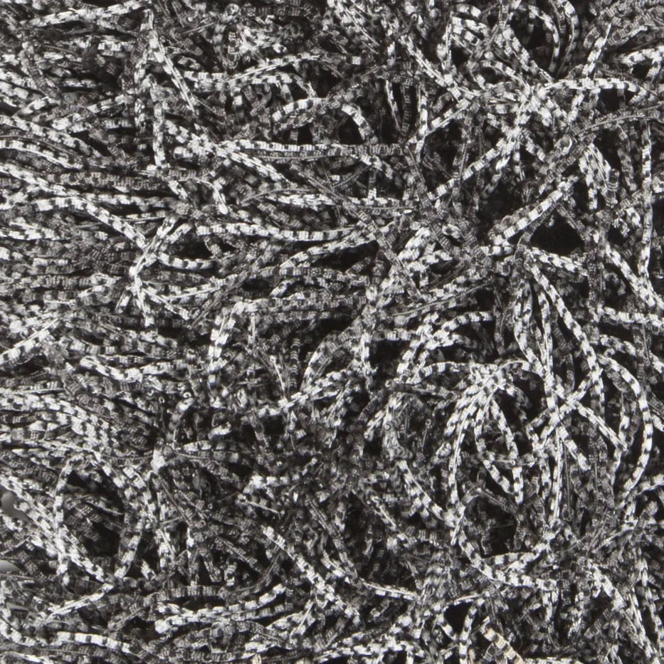 Chandra Tyra TYR-43601 Grey and Black rug, texture close-up