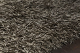 Chandra Tyra TYR-43602 Beige and Black rug, side detail view