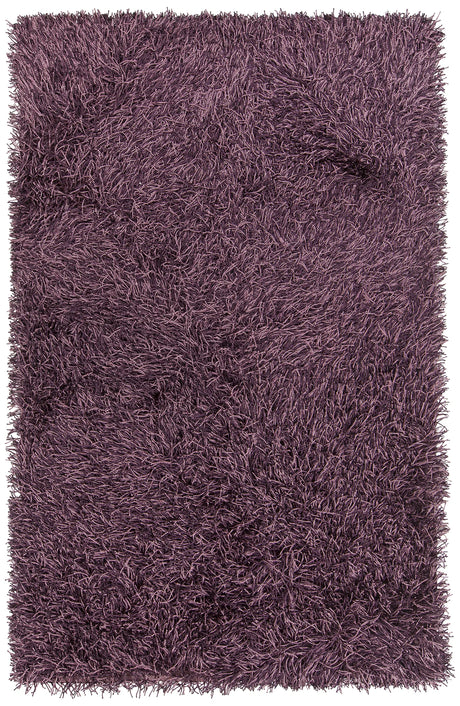 Chandra Tyra TYR-43603 Purple and Black and Pink rug, flat view