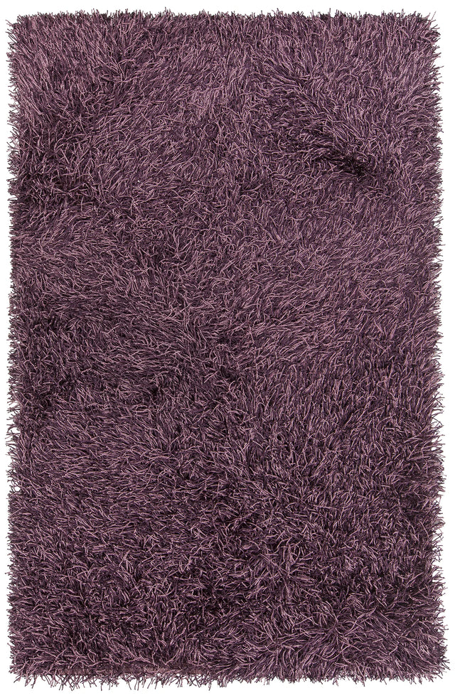 Chandra Tyra TYR-43603 Purple and Black and Pink rug, flat view