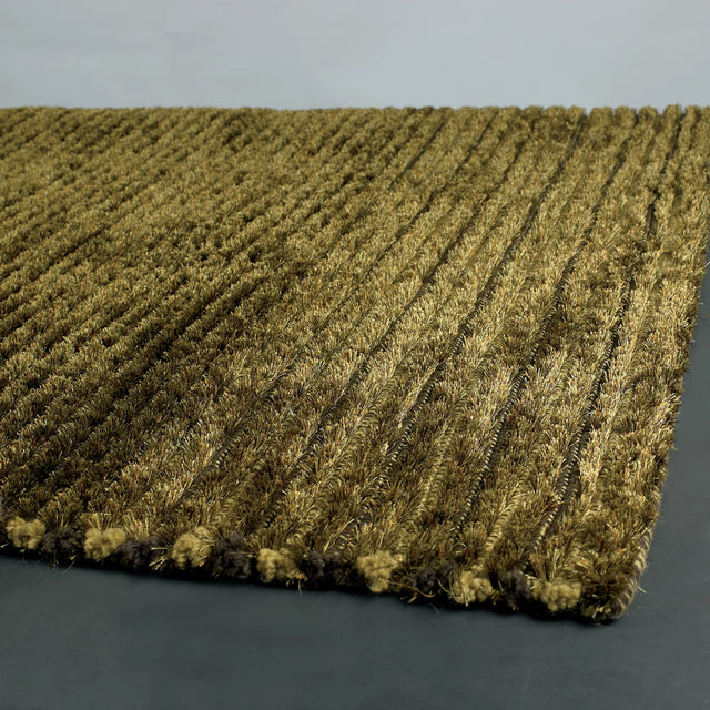 Chandra Ulrika ULR-15902 Green rug, corner detail