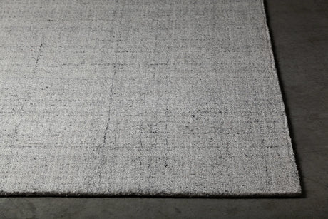 Chandra Uma UMA-48302 Silver rug, corner detail