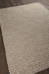 Chandra Valencia VAL-24401 Beige and Tan and Brown rug, angled side view