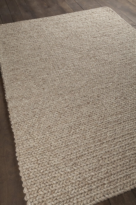 Chandra Valencia VAL-24401 Beige and Tan and Brown rug, angled side view