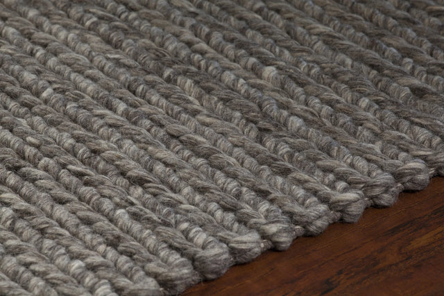 Chandra Valencia VAL-24402 Beige and Brown rug, side detail view