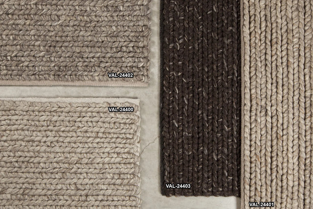 Chandra Valencia rug collection, family color assortment