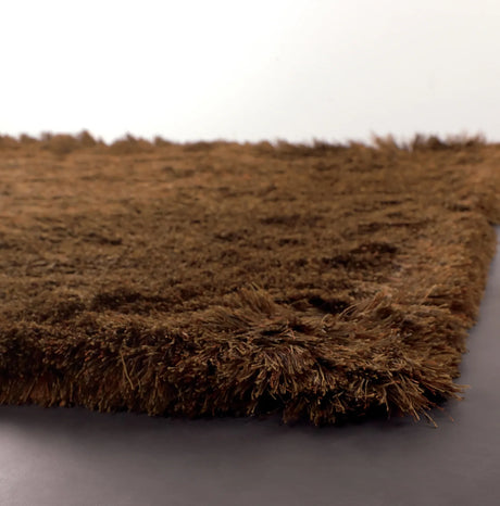 Chandra Vani VAN-13601 Brown and Rust rug, corner detail