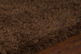 Chandra Vani VAN-13601 Brown and Rust rug, side detail view
