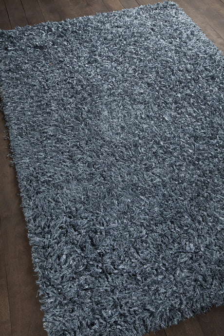 Chandra Vega VEG-40500 Blue rug, angled side view