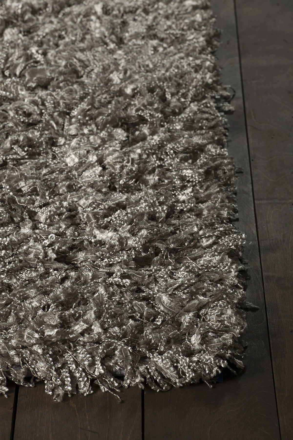 Chandra Vega VEG-40501 Silver rug, corner detail