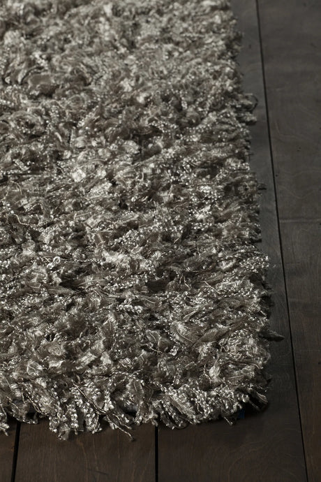 Chandra Vega VEG-40501 Silver rug, corner detail