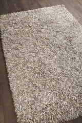 Chandra Vega VEG-40501 Silver rug, angled side view