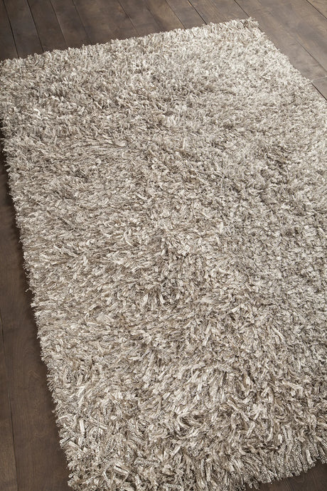 Chandra Vega VEG-40501 Silver rug, angled side view