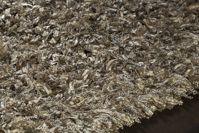Chandra Vega VEG-40501 Silver rug, side detail view