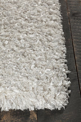 Chandra Vega VEG-40502 White rug, corner detail