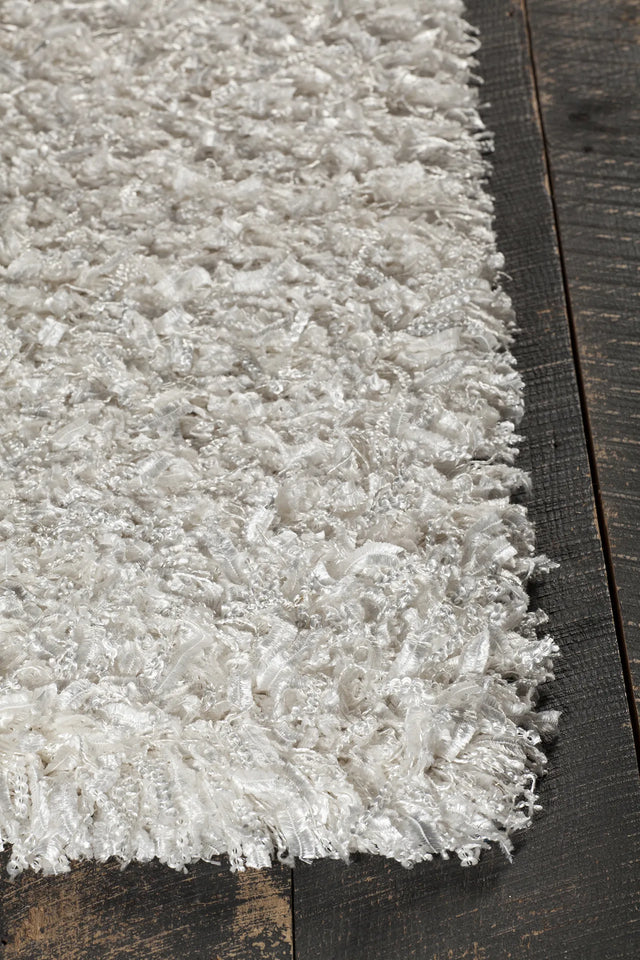 Chandra Vega VEG-40502 White rug, corner detail