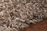 Chandra Vega VEG-40503 Tan rug, side detail view