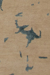 Chandra Veleno VEL-29302 Tan and Teal rug, texture close-up