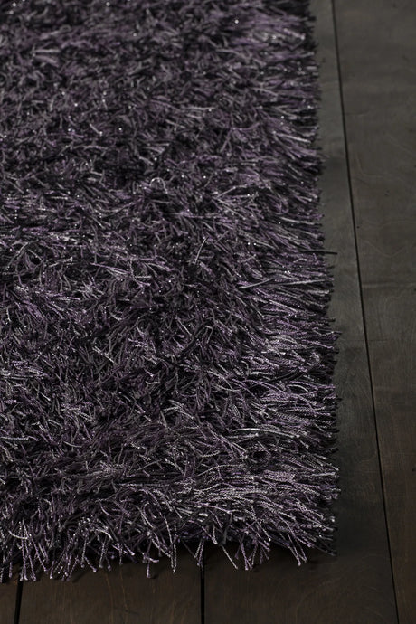 Chandra Vilma VIL-43101 Purple rug, corner detail