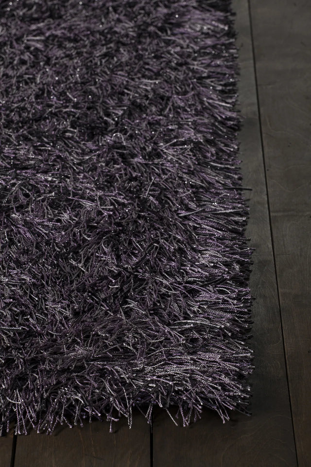 Chandra Vilma VIL-43101 Purple rug, corner detail