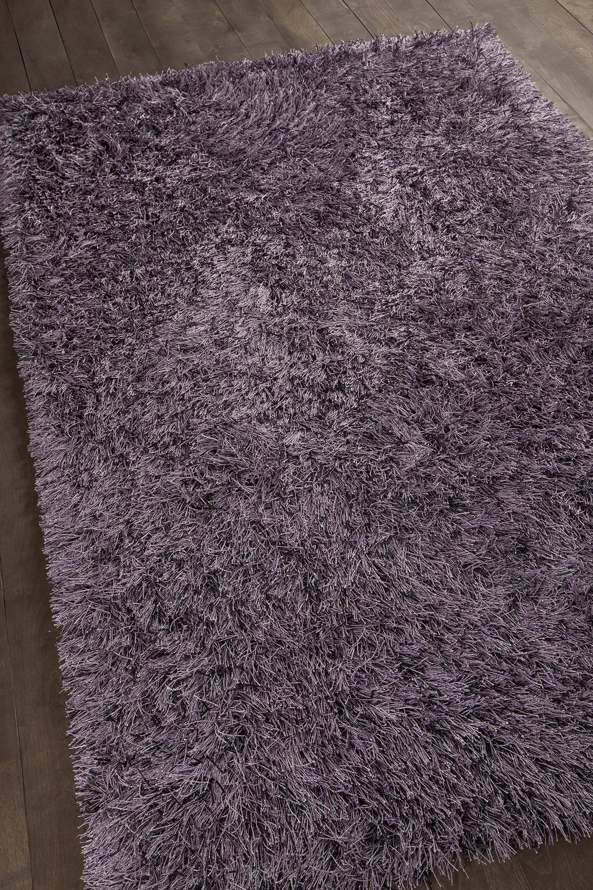 Chandra Vilma VIL-43101 Purple rug, angled side view