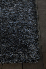 Chandra Vilma VIL-43103 Black rug, corner detail