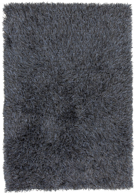 Chandra Vilma VIL-43103 Black rug, flat view